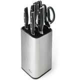 Joeji's Kitchen Universal Messerblock unbestückt Edelstahl Schwarz