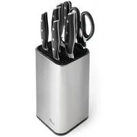 Joeji's Kitchen Universal Messerblock unbestückt Edelstahl Schwarz