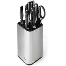 Joeji's Kitchen Universal Messerblock unbestückt Edelstahl Schwarz