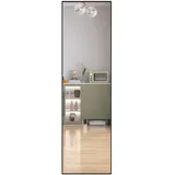 Joyfair Standspiegel, Schwarz, Metall, 40x140x5 cm, Spiegel, Standspiegel