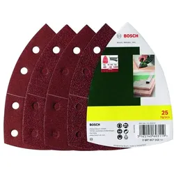 BOSCH Schleifpapiere-Set 25-teilig braun, 10 cm