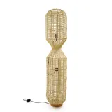 Stehleuchte Malabo aus Papier und Metall, skandinavischer Stil, beige, rund Ø 30 cm, für innen