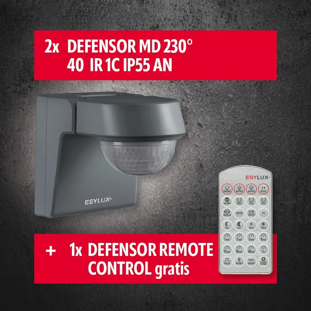 ESYLUX Bewegungsmelderpaket DEFENSOR MD230 AN