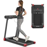 Costway Laufband klappbar, Elektrisches Walking Pad Zuhause | 0,75 HP Elektromotor | 3 Modi 12 Programme LED Display | Geschwindigkeit 0-12 km/h | App-kontrolliert | Bluetooth-Lautsprecher