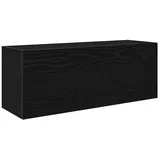 vidaXL Bad-Wandschrank Schwarz 80x25x30 cm Holzwerkstoff