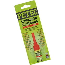 PETEC 92005 Schraubensicherung Hochfest Rot 5g SB-Karte Schrauben Sicherung