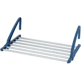 Wenko Teleskop Balkon-Wäschetrockner Alu, 6 m Trockenlänge, Ausziehbar von 57-106 cm, Aluminium, 57-106 x 21 x 37,5 cm