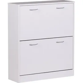 KADIMA DESIGN Kiel 75 x 87 x 24 cm 2 Fächer weiß matt / weiß