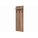 Massivmoebel24 Wandgarderobe Villanders 140 x 20 x 50 cm Eiche