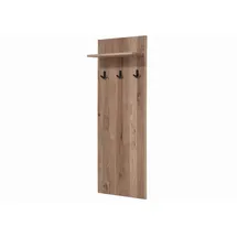 Massivmoebel24 Wandgarderobe Villanders 140 x 20 x 50 cm Eiche