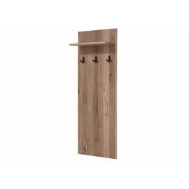 Massivmoebel24 Wandgarderobe Villanders 140 x 20 x 50 cm Eiche