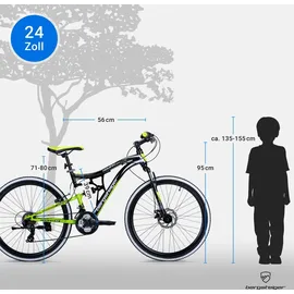 Bergsteiger Kodiak 24 Zoll RH 39 cm schwarz/grün