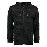 Tom Collins Hooded Sweatjacke Huntsman schwarz, Größe M