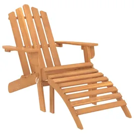 vidaXL Adirondack Gartenstuhl mit Fußstütze 75 x 84 x 90 cm akazie