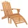 vidaXL Adirondack Gartenstuhl mit Fußstütze 75 x 84 x 90 cm akazie