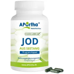 APOrtha® natürliches Jod aus Seetang - 75 μg - vegane Kapseln 60 St