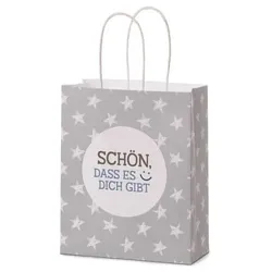 12 Stück FÜR DICH Geschenktasche 991762, allgemein, SCHÖN DASS ES DICH GIBT, 180mm x 220mm 4027268322299 FÜR DICH