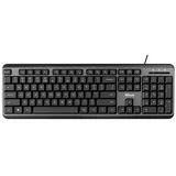 Trust Ody Wired Silent Keyboard schwarz,