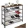 Tectake Sheffield 100 x 93 x 30,5 cm braun / braun