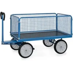 fetra Handpritschenwagen 6435V - Tragkraft 1000kg Vollgummi-Reifen