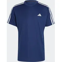 Adidas Herren Train Essentials 3-Stripes Training T-Shirt, Dark Blue/White, L