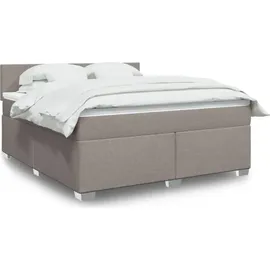 vidaXL Boxspringbett 180 x 200 cm Taupe