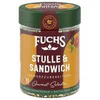 Fuchs Gewürze - Stulle & Sandwich Gewürz - crunchy Butterbrot Topping mit Pyramidenflocken und getoasteten Zwiebeln - aus natürlichen Zutaten - 50 g in wiederverwendbarer, recyclebarer Dose