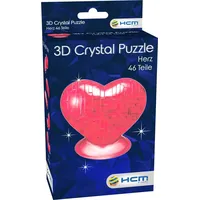 HCM Kinzel Crystal Puzzle Herz rot (59161)