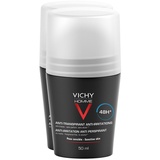 Vichy Homme Deo Anti-Transpirant 48h Roll on 2 x 50 ml