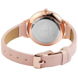 Excellanc Damen Armbanduhr Analog Quarz 1900165 Gehäusebreite 0 mm Kunstledergehäuse Rosa Kunstlederarmband 0