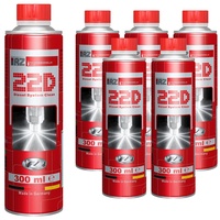 6X RZ22D Diesel System Reiniger | Einspritzsystem Reiniger | Injektor Reiniger | Diesel Additiv | Korrosionsschutz | TÜV-Geprüft | 300 ml Dose