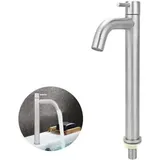 Niemals verwendet] Einzel-Wasserhahn, Edelstahl, Kaltwasser, Badezimmer-Wasserhahn, Waschbecken, Waschbecken