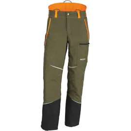 KOX Schnittschutzhose Mistral 3.0 Grün/Orange - 48