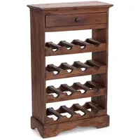 DESIGN DELIGHTS Cortez Weinregal 85 x 50 x 23 cm Braun