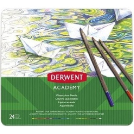 Derwent Derwent, Malstifte, Academy Aquarellstifte (Mehrfarbig, 24 x)