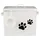 ib laursen Metall-Box mit Deckel für Hundefutter + Messbecher in weiss | Gr.: onesize