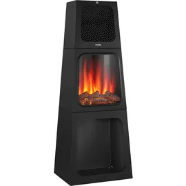 Tectake Elektrokamin schwarz
