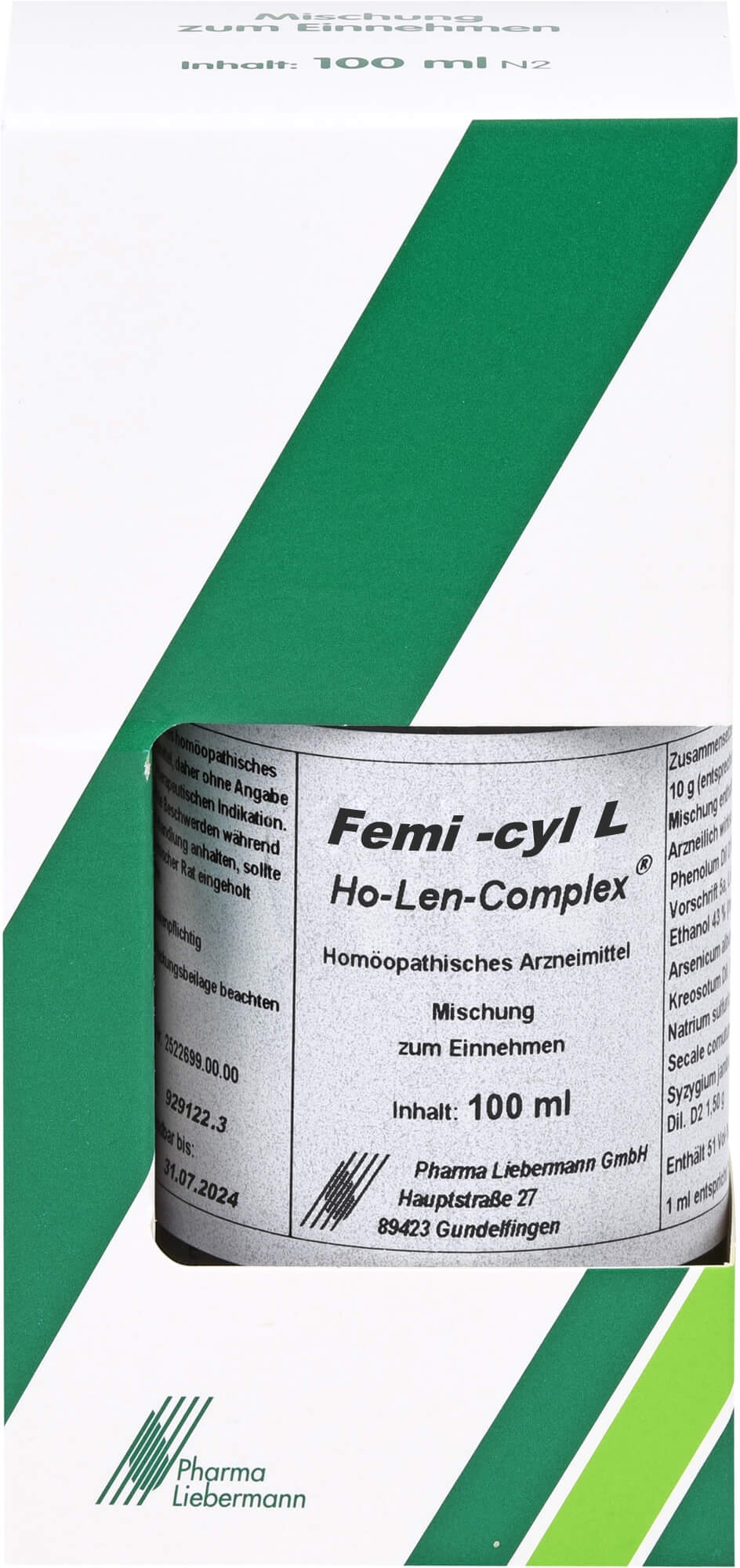 Femi-Cyl L Ho-Len-Complex Frauen-Complex 100 ML