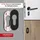 SOTech Kleberosetten oval 65 x 28 x 2 mm schwarz