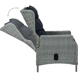 vidaXL Gartensessel  57 x 88 x 100 cm hellgrau