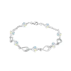 Elli Federn Kristalle 925 Silber 18 Damen 