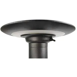 Arnusa LED Solar Gartenleuchte 60 cm moderne Gartenlampe Aluminium Solarlampe Solarleuchte Power Solar kabellos helle Solarlampe - Schwarz