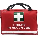 Dakita Erste-Hilfe Tasche zum Abschied von Kollegen - Lustiges Geschenk zum Jobwechsel für Mitarbeiter und Freunde - rot, ohne Inhalt