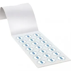 Dreifke® Prüfplakette 2028, weiß, Folie, m.Spezialkl., Oberflächenschutz, Ø 25mm, 105 Stk.