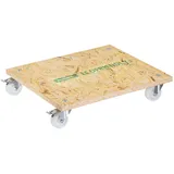 Wagner System GmbH WAGNER Transporthilfe OSB BIG 18 mm - 59 x 49 x 11 cm, Rollen Ø 75 mm, Feststeller, Tragkraft 250 kg - 20135401