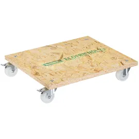 Wagner System GmbH WAGNER Transporthilfe OSB BIG 18 mm - 59 x 49 x 11 cm, Rollen Ø 75 mm, Feststeller, Tragkraft 250 kg - 20135401