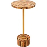 Kare DESIGN Beistelltisch Domero Geo 86570 Dekor Braun