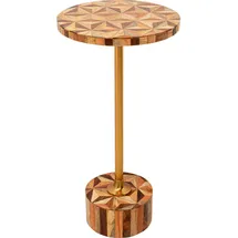Kare DESIGN Beistelltisch Domero Geo 86570 Dekor Braun