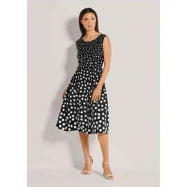 Madeleine Tupfenkleid Midikleid Schwarz 36