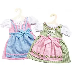 HELESS 2111 Puppen-Dirndl, Gr. 35-45 cm